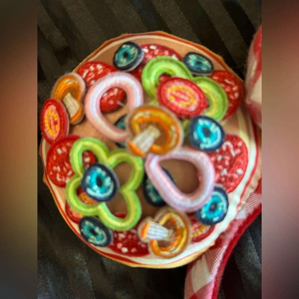 Disneyland Pizza Style Mickey Ears Bow and Headband - Picture 5 of 6